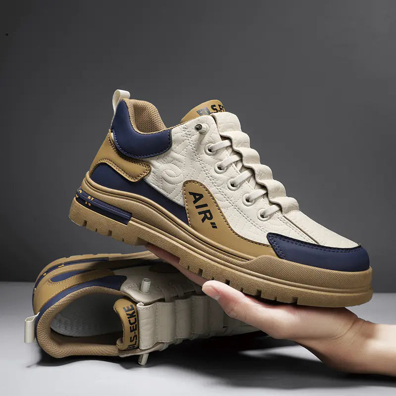 Trendy Men's Thick-Soled Casual Sneakers for Fall 2023