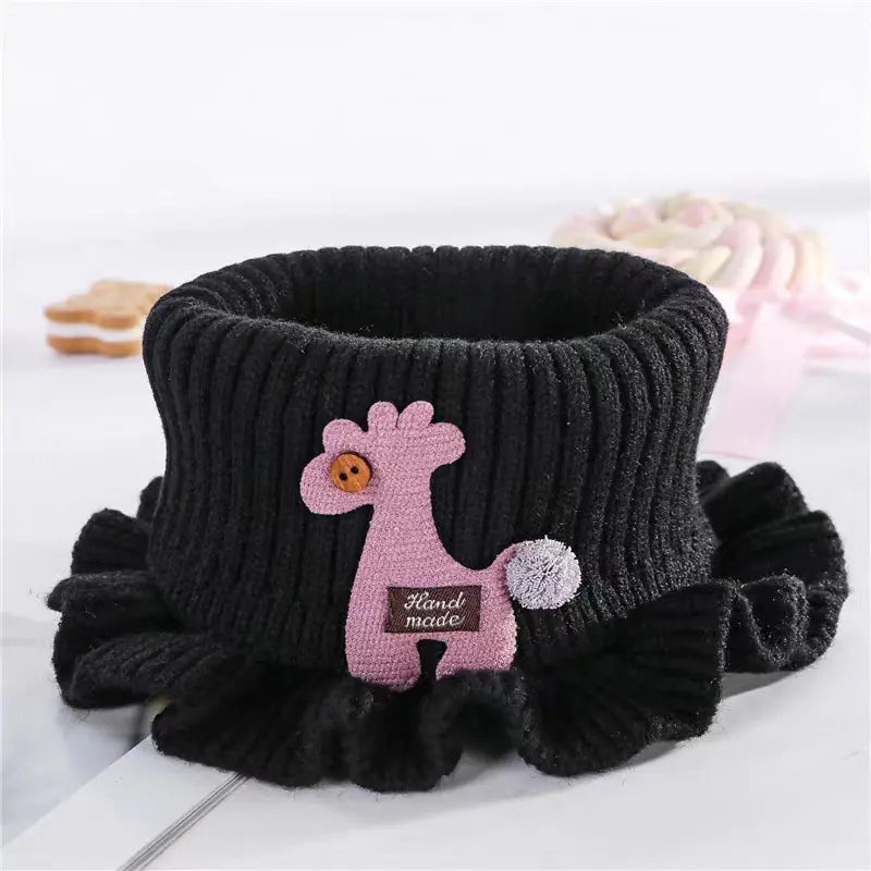 Cartoon Knit Scarf for Kids - Autumn and Winter