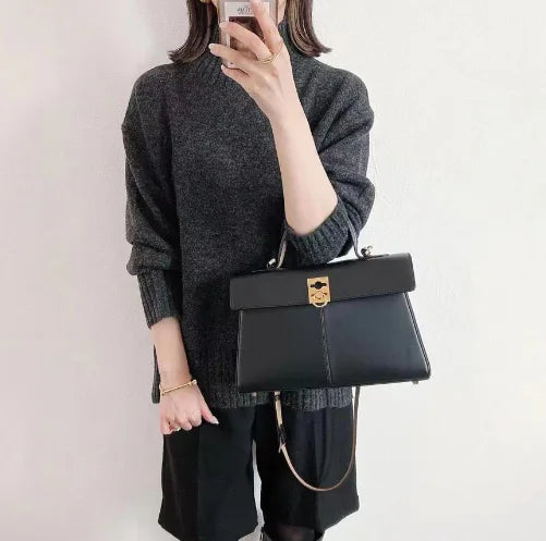 Cozy Knit Pullover Sweater for Women - Loose Fit
