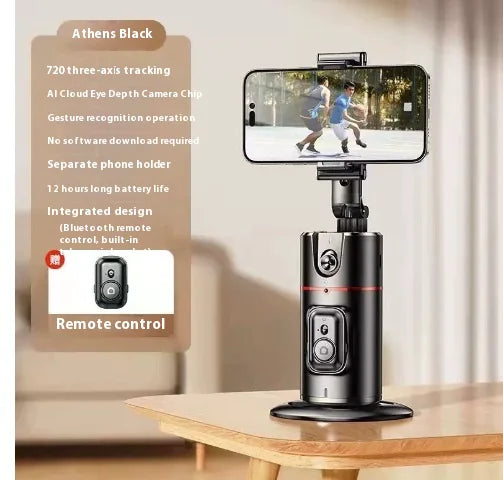 Automatic Face Tracking Phone Stabilizer with 360° Rotation