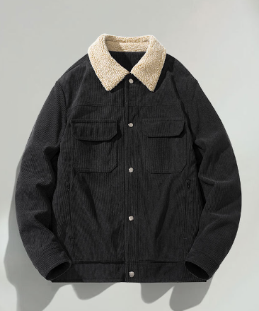 Plus Size 160KG Vintage Oversized Men's Jacket (One)