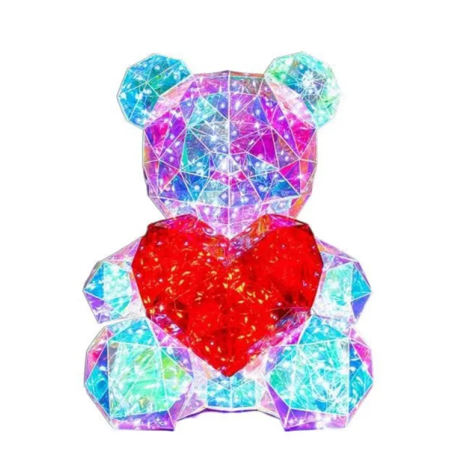 Colorful Luminous Bear Decoration