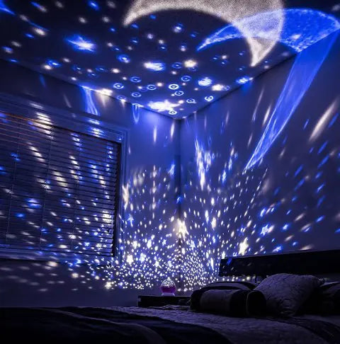Colorful Star Projector Night Light for Room Decor