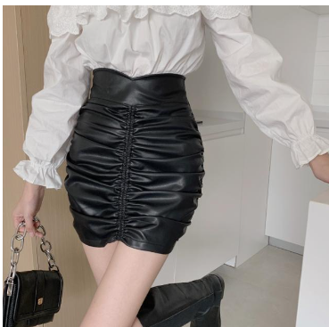 High Waisted Versatile Bag Hip Short Skirt