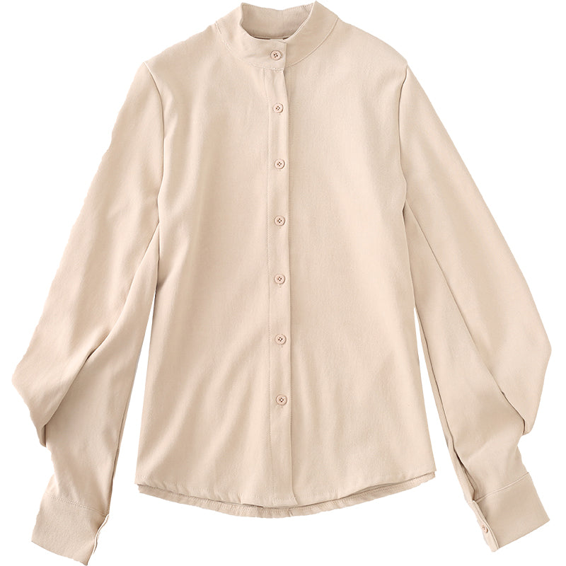 Korean Vintage Women's Office Shirt - Elegant Style