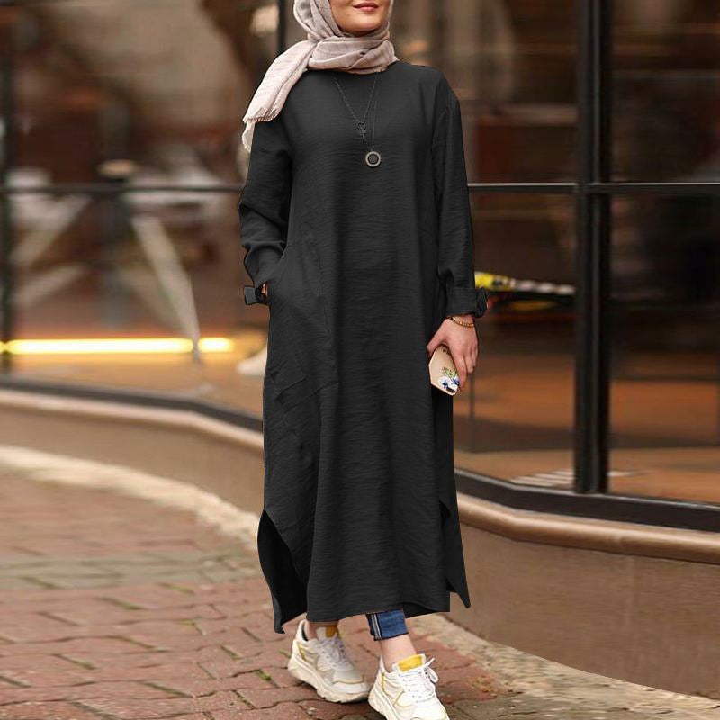 2020 Autumn Casual Loose Long Sleeve Shirt Dress