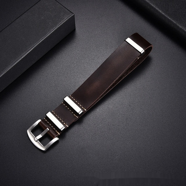 Retro Top Layer Cowhide Leather Watch Strap