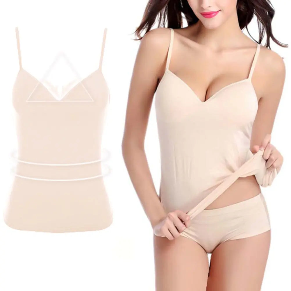Women's V-neck Soft Breathable Padded Sling Top