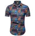 Men's Large Printed Shirt - Summer Casual Fashion Trend