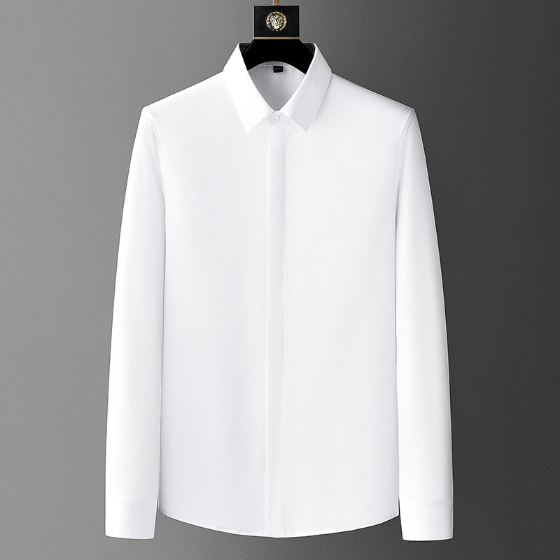 Men's Long Sleeve Business Dress Shirt - Wrinkle Free