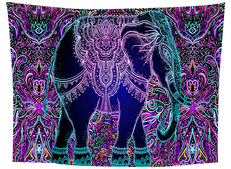 DIY Bohemian Mandala Skull Tapestry Home Decor