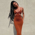 Elegant Hollow Out Party Club Sundress Dresses