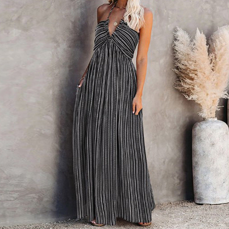 2023 TEMU Women's Adjustable Strap Pocket Maxi Dress