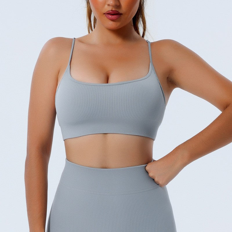 Seamless Yoga Set with Long Sleeve Top and Pants