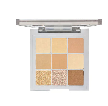 INSFANY 9 Sunset Red Brown Eyeshadow Highlighting Palette