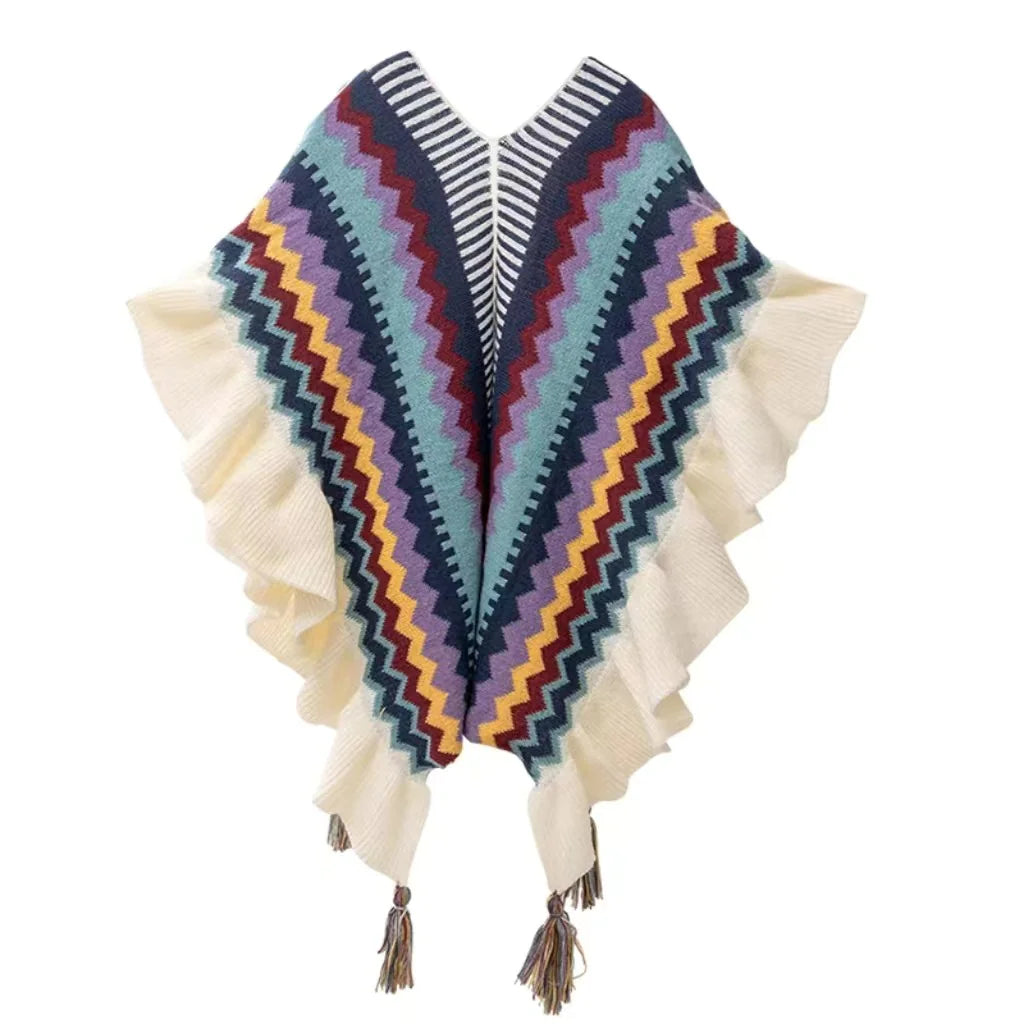 Ethnic Style Knitted Cardigan