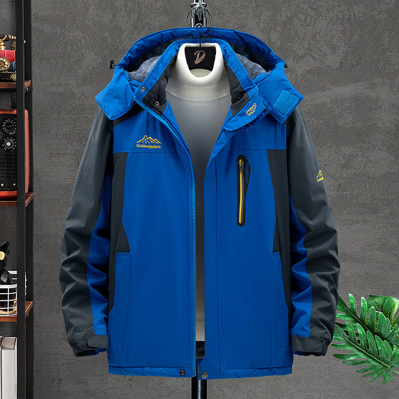 Thick Fleece Couples Outdoor Jacket for Winter Hiking