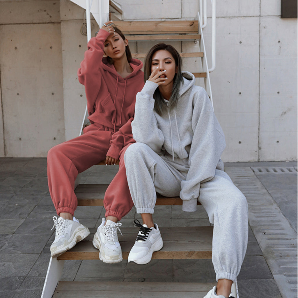 2024 Women's Casual Hoodie and Tracksuit Set