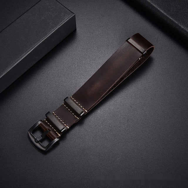 Retro Top Layer Cowhide Leather Watch Strap
