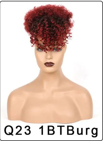 Lady Africa Fake Fluffy Hair Bud Bangs with Pack