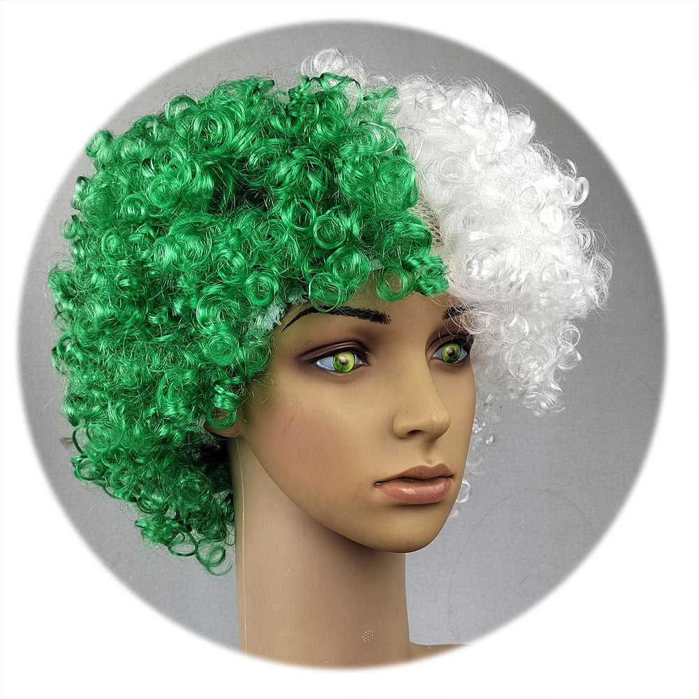 European Cup World Cup Flag Color Wig for Parties