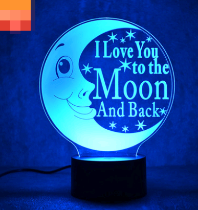 2020 New LOVE Moon 3D LED Night Lamp for Home