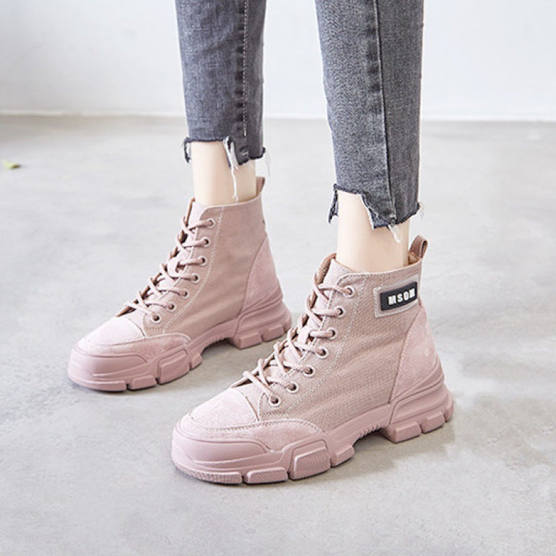 High-Top Canvas Desert Boots for Students