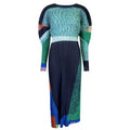2024 Women's Spring Long Printed Pleated Dress