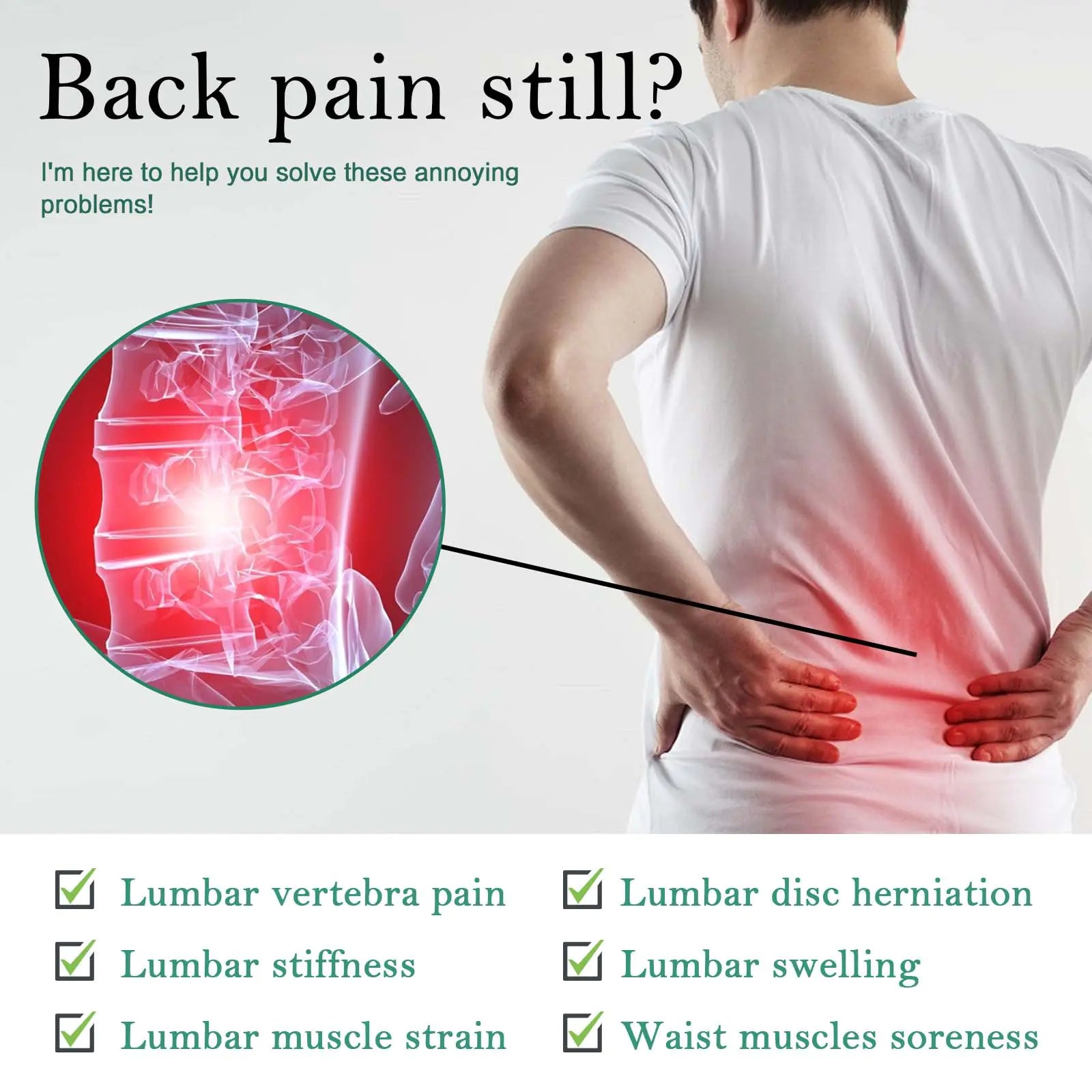 South Moon Lumbar Patch for Pain Relief and Care