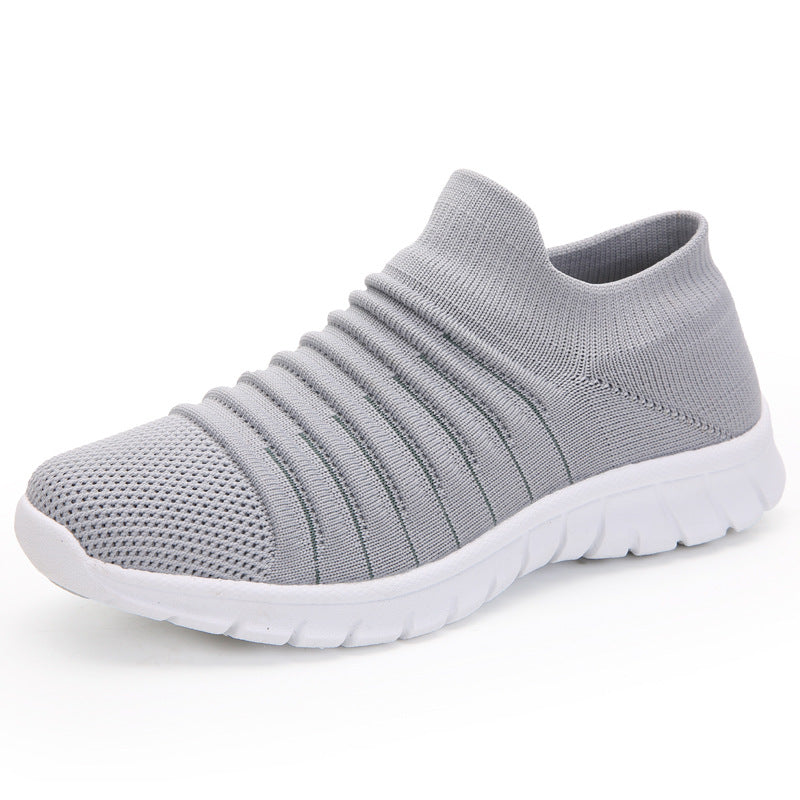 2020 Women's Casual Flyknit Ankle Sneakers for Walking