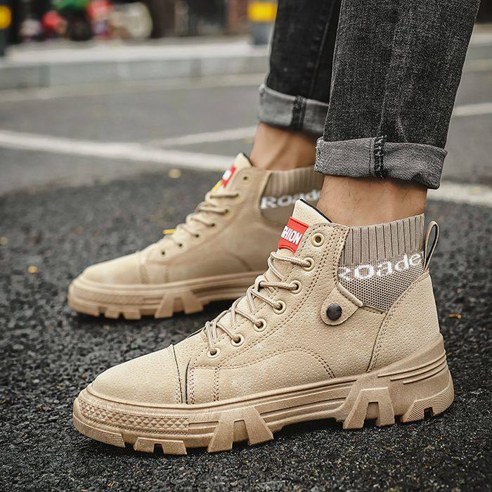 All-Match Casual Velvet Mid-High Martin Boots