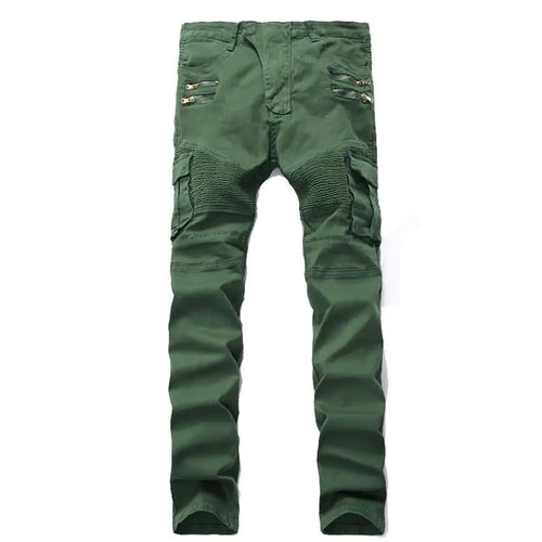 Men's Ripped Slim Fit Denim Jeans