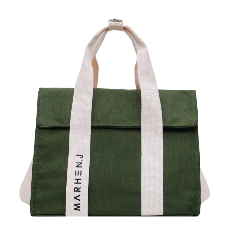 Trendy Large Capacity Canvas Tote Bag for Women