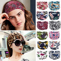 Double Wide Brim Beach Hair Band with National Style