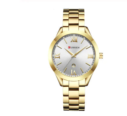 CURREN 9007 Women's Waterproof Quartz Watch with Calendar