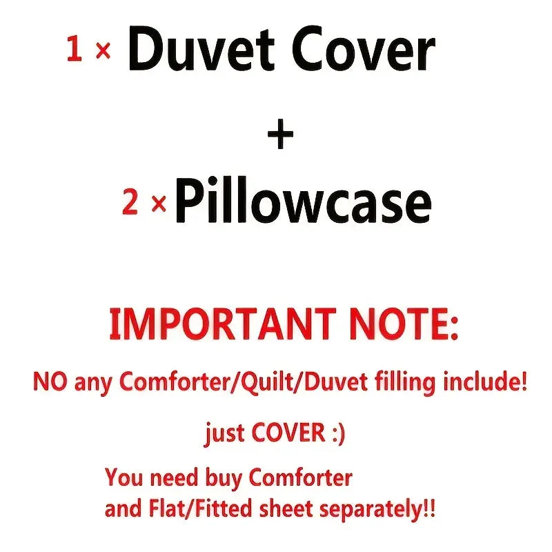 3-Piece Extreme Sports Printed Duvet Cover Set