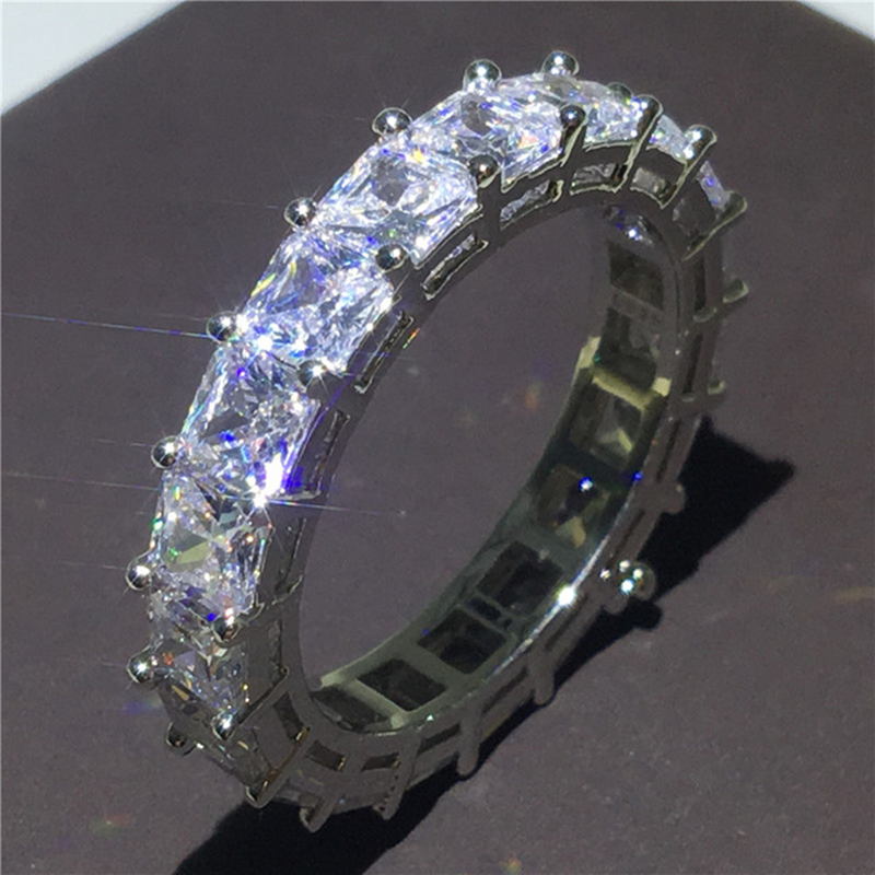 Handcrafted 925 Silver Eternity Promise Ring