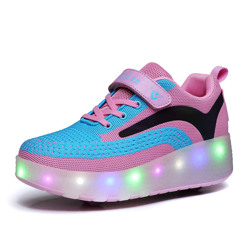 Children's Light-Up Roller Shoelace Shoes