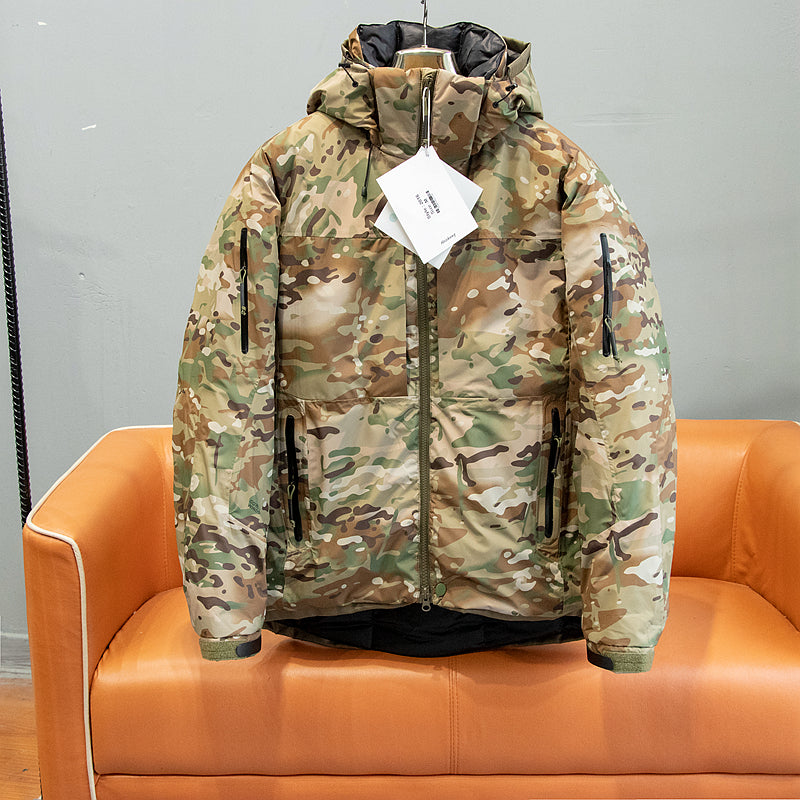 Men's Waterproof Down Jacket for Outdoor Camping