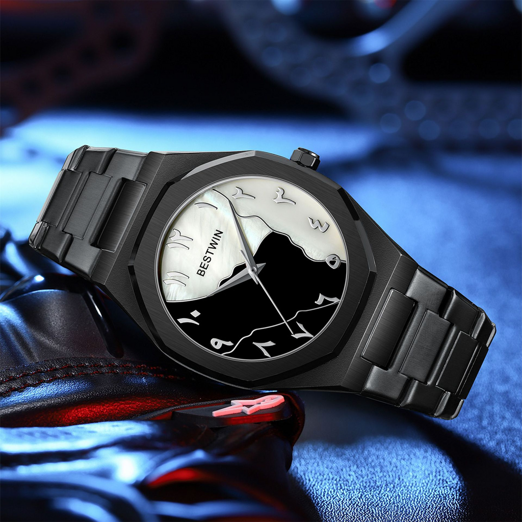 Minimalist Steel Band Quartz Watch for Men