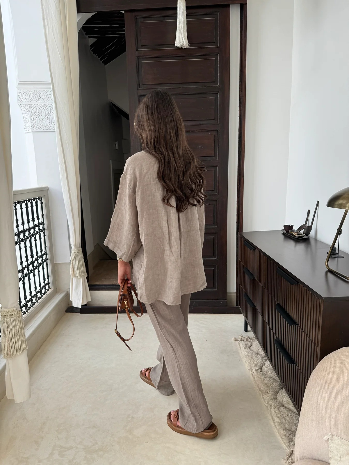 Nobu Linen Set - Women's Fashionable 2-Piece Outfit