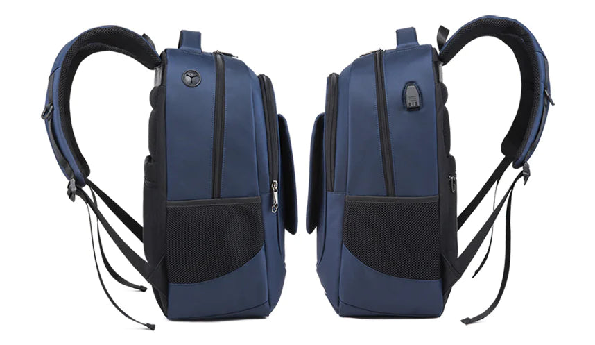 Men's Waterproof Oxford Backpack, Business Casual Laptop Bag