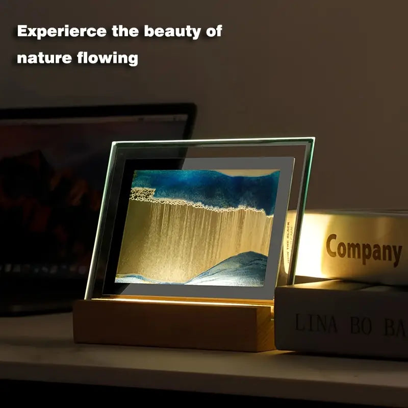 Quicksand Art Desk Lamp - USB 3D Night Light
