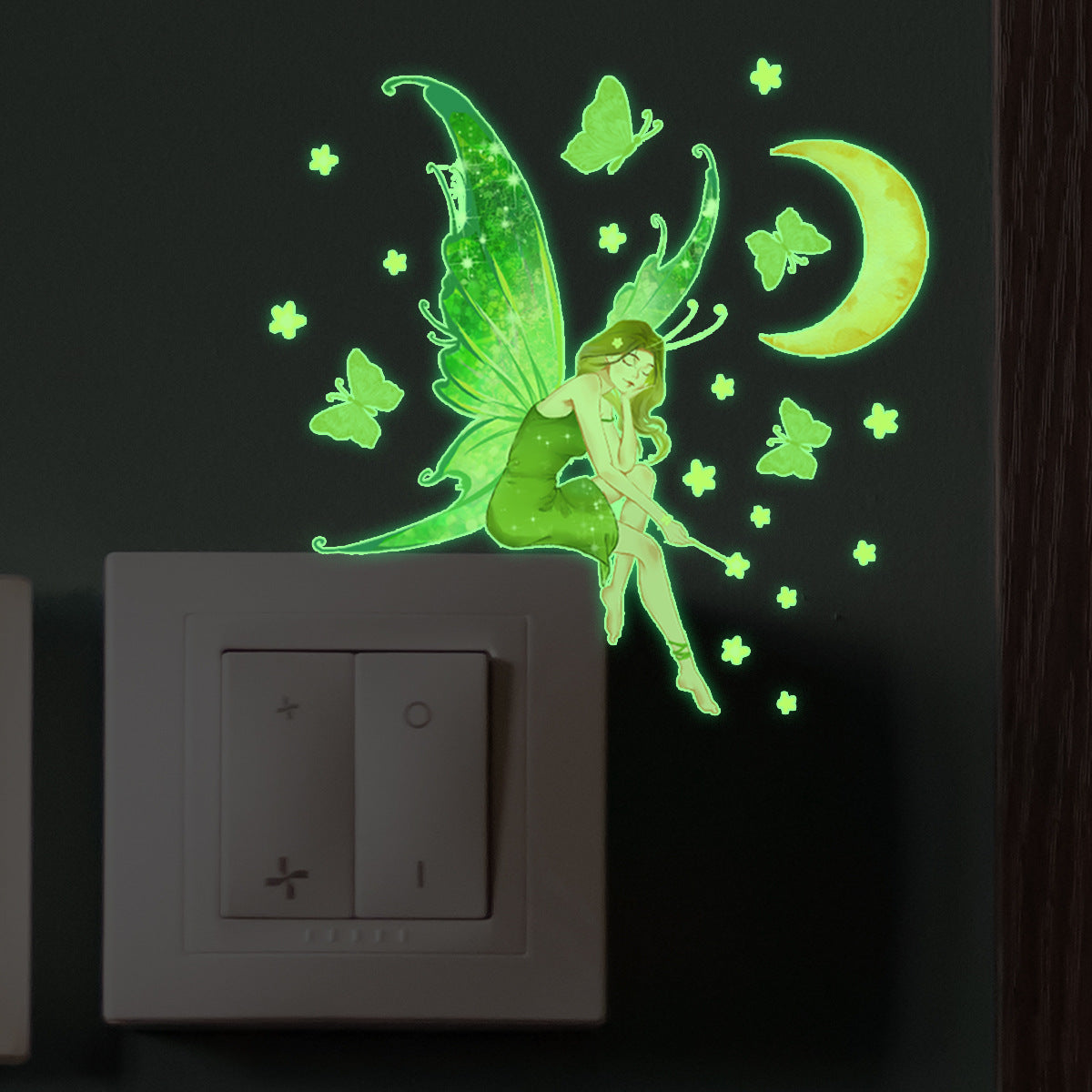 Luminous Flower Fairy Mermaid Butterfly Wall Sticker