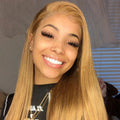 Lace Headband with Real Straight Hair Extensions