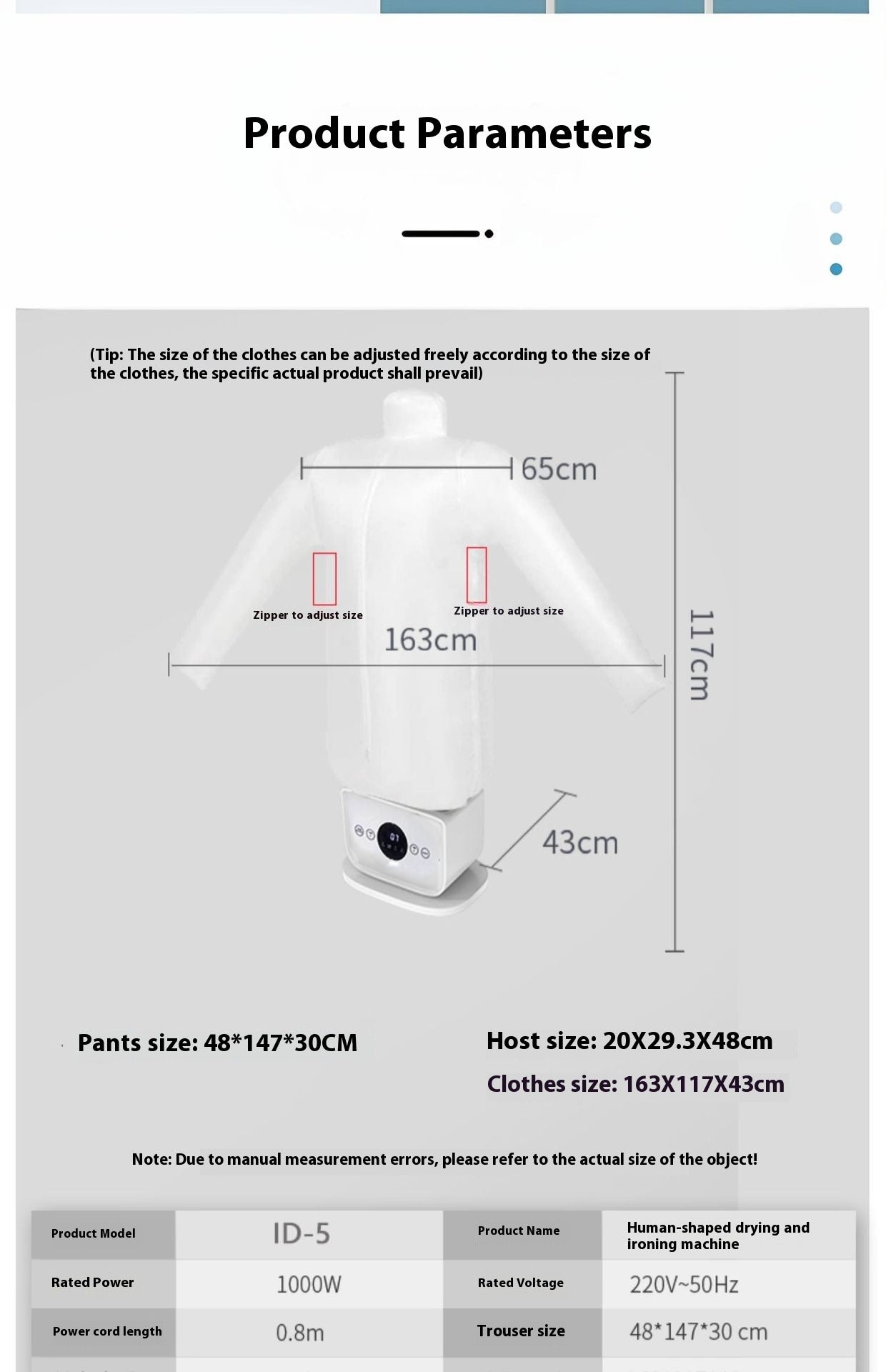 Automatic Inflatable Ironing & Drying Machine
