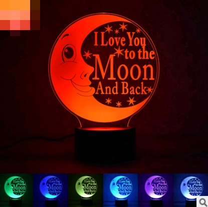 2020 New LOVE Moon 3D LED Night Lamp for Home
