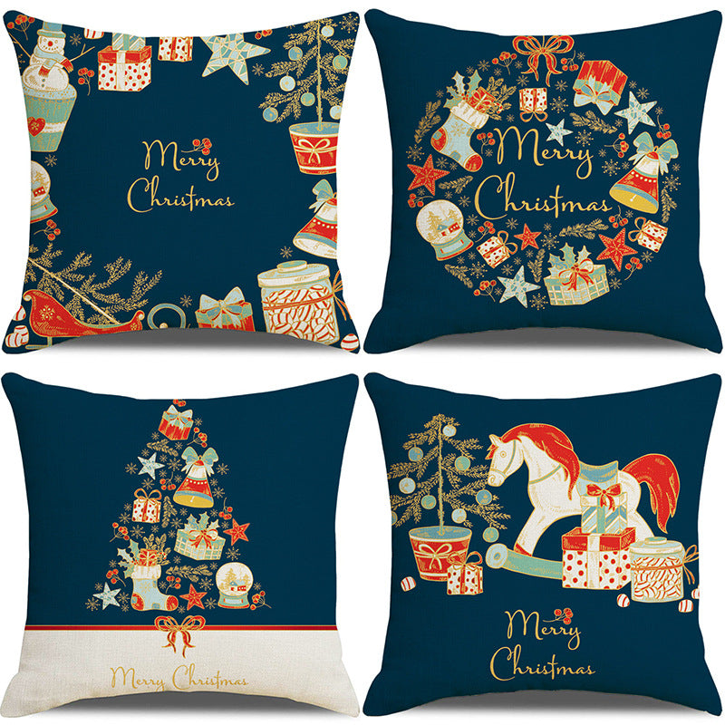 Christmas Pillow Cover Set for Living Room Sofa