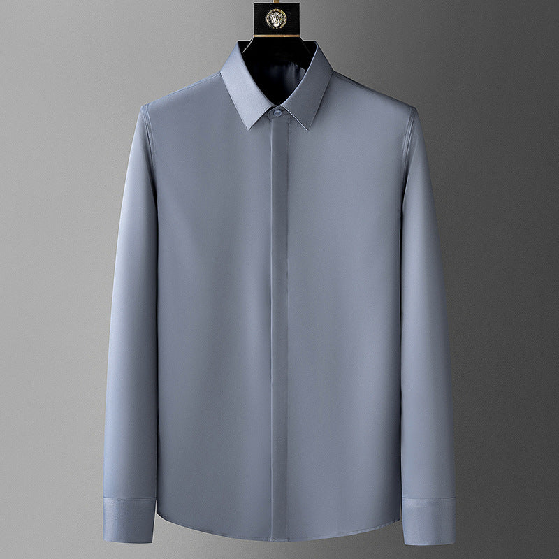 Men's Long Sleeve Business Dress Shirt - Wrinkle Free