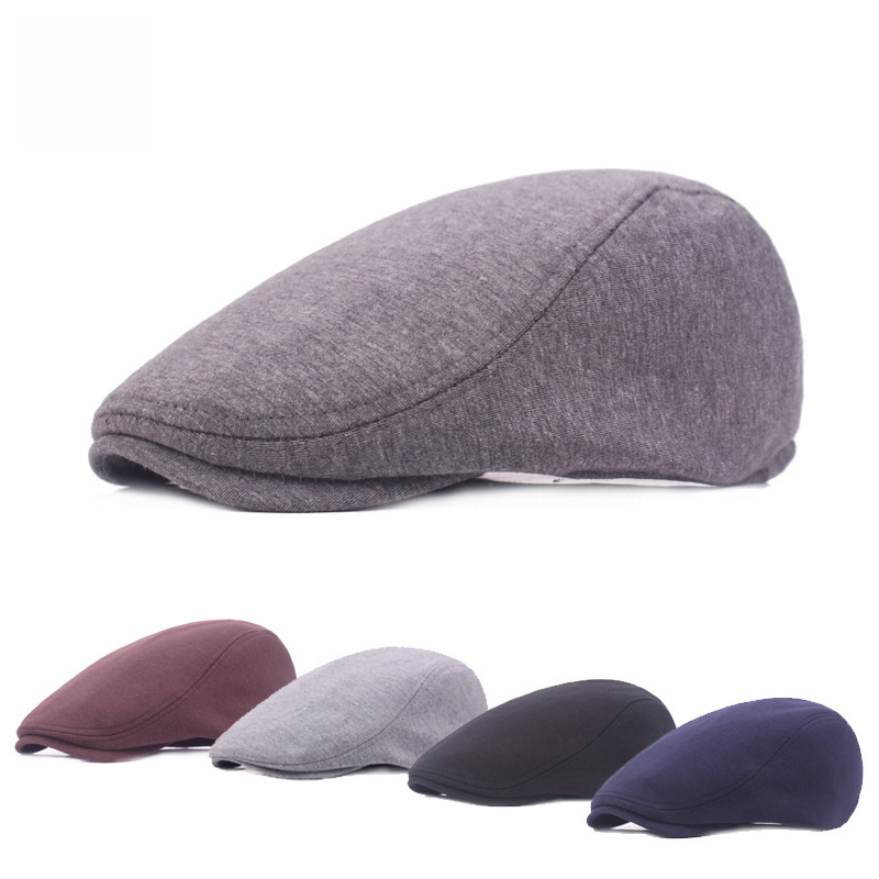 Men's Wool Duckbill Cap - Casual Vintage Sun Hat